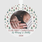 Notre premier Noël en tant que maman et papa Bébé (dos)