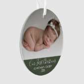 Notre premier Noël en tant que maman et papa Green (devant)