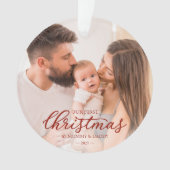 Notre premier Noël en tant que maman et papa Photo (devant)