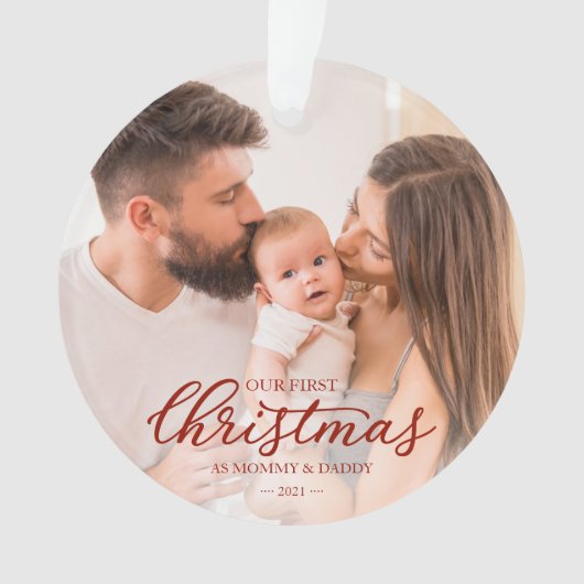 Notre premier Noël en tant que maman et papa Photo (devant)