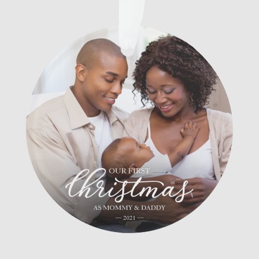 Notre premier Noël en tant que Maman et Papa Photo (devant)