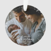 Notre premier Noël en tant que maman et papa Snowf (devant)