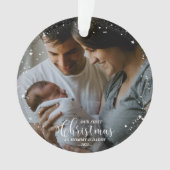 Notre premier Noël en tant que maman et papa Snowf (devant)