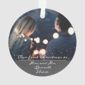 Notre premier Noël en tant que Mme. & M. Mariage P (dos)