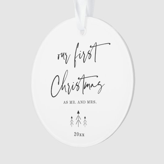 Notre premier Noël en tant que Monsieur et Madame (devant)