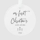 Notre premier Noël en tant que Monsieur et Madame (devant)