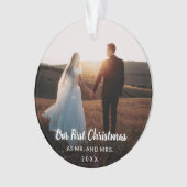 Notre premier Noël en tant que Monsieur et Madame (devant)