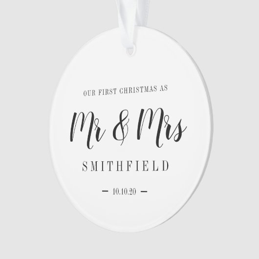 Notre premier Noël en tant que Mr & Mrs Mariage pe (devant)