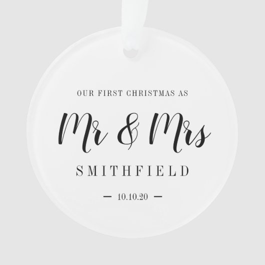 Notre premier Noël en tant que Mr & Mrs Mariage pe (devant)