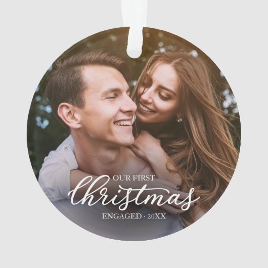 Notre premier Noël Engagé Élégant Script Blanc (dos)