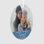 Notre premier Noël Engagé Photo Bleu clair (devant)