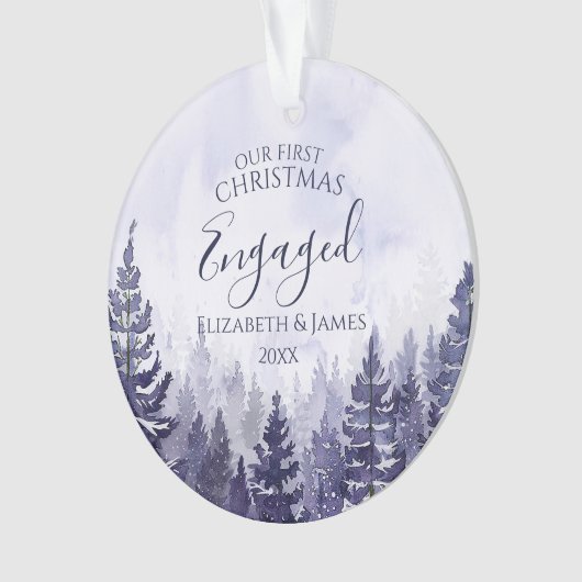 Notre premier Noël engagé Photo Pine Tree Forest (devant)