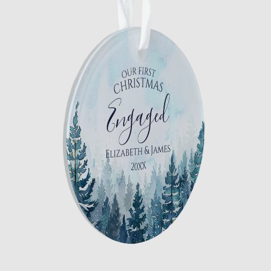 Notre premier Noël engagé Photo Pine Tree Forest (devant)