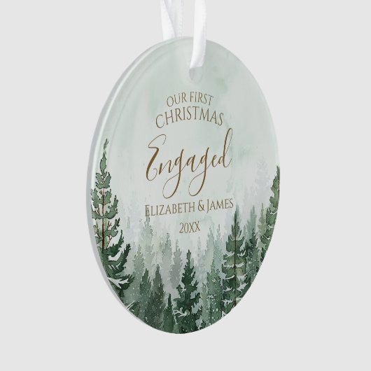 Notre premier Noël engagé Photo Pine Tree Forest (devant)