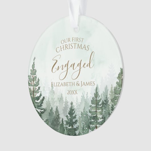 Notre premier Noël engagé Photo Pine Tree Forest (devant)