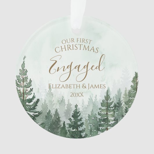 Notre premier Noël engagé Photo Pine Tree Forest (devant)