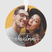 Notre Premier Noël Engagé Simple Photo Élégante (dos)