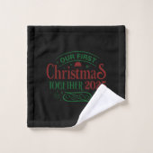 Notre Premier Noël Ensemble 2025 Noir (Gant de toilette)