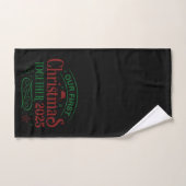 Notre Premier Noël Ensemble 2025 Noir (Serviette à main)
