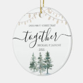 Notre premier Noël Ensemble Arbre À Pins Ornement (Gauche)