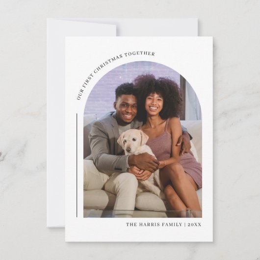Notre premier Noël Ensemble Carte photo de famille (Devant)