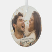 Notre premier Noël Ensemble Couple Ornement en ver (Avant droite)