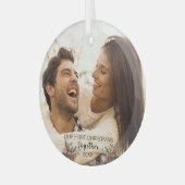 Notre premier Noël Ensemble Couple Ornement en ver (Avant gauche)