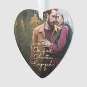 Notre premier Noël Ensemble Engagé Coeur Photo (devant)