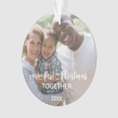 Notre premier Noël ensemble main Lettré photo (devant)