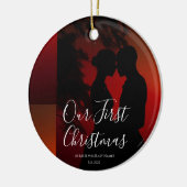 Notre Premier Noël Ensemble Ornement Mr & Mrs (Gauche)