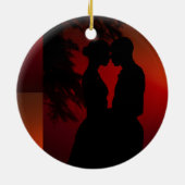 Notre Premier Noël Ensemble Ornement Mr & Mrs (Dos)