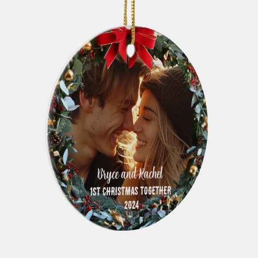 Notre premier Noël ensemble Ornement personnalisé (Droite)