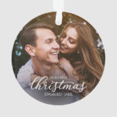 Notre Premier Noël Fiancé Élégant Écriture Blanche (dos)