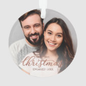 Notre Premier Noël Fiancé Rose Gold Script (dos)