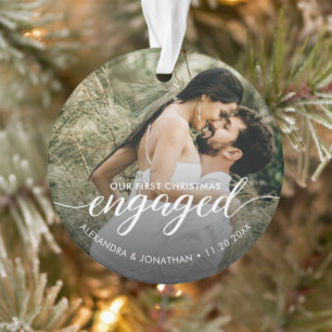 NOTRE Premier Noël Fiancé superposition Photo pers