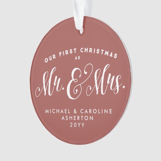 Notre premier Noël, M. et Mme. (devant)