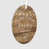 Notre premier Noël, M. et Mme bois neuf (devant)