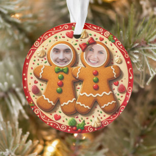 Notre premier Noël M. et Mme Fun Gingerbread Photo