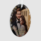 Notre Premier Noël, M. Et Mme Gilded Couple Photo (devant)