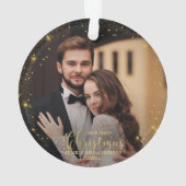 Notre Premier Noël, M. Et Mme Gilded Couple Photo (dos)