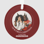 Notre premier Noël M. et Mme Newlysée élégant (dos)