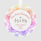 Notre premier Noël M. et Mme Newlysée élégant (dos)