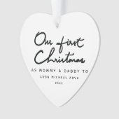 Notre premier Noël, maman et papa chic (devant)