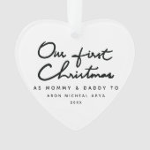 Notre premier Noël, maman et papa chic (devant)