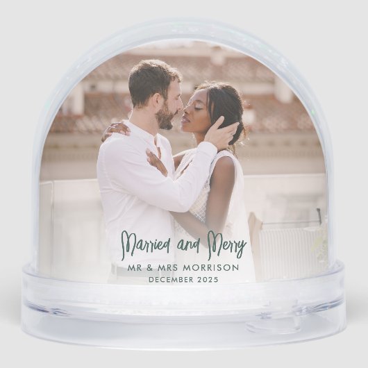 Notre premier Noël Marié Mariage Photos Script (Arrière)