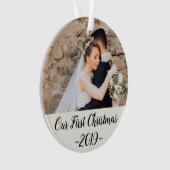 Notre premier Noël Marié Noël personnalisé (devant)