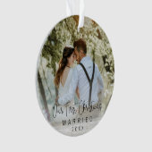 Notre premier Noël Marié Photo Moderne (devant)