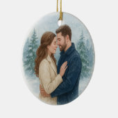 Notre Premier Noël Mariés Ornement (Droite)