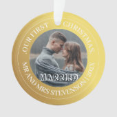 Notre premier Noël Mr et Mme Gold Modern Photo (devant)