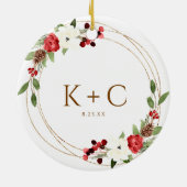 Notre premier Noël nouvel ornement de Noël (Dos)